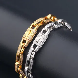 سوار ذهبي وفضي باهيه للروابط السميكة