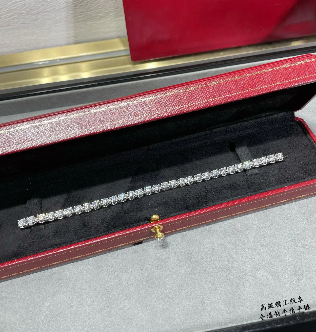 Gold Silver Full-Pavé Multi-Row Bracelet 4