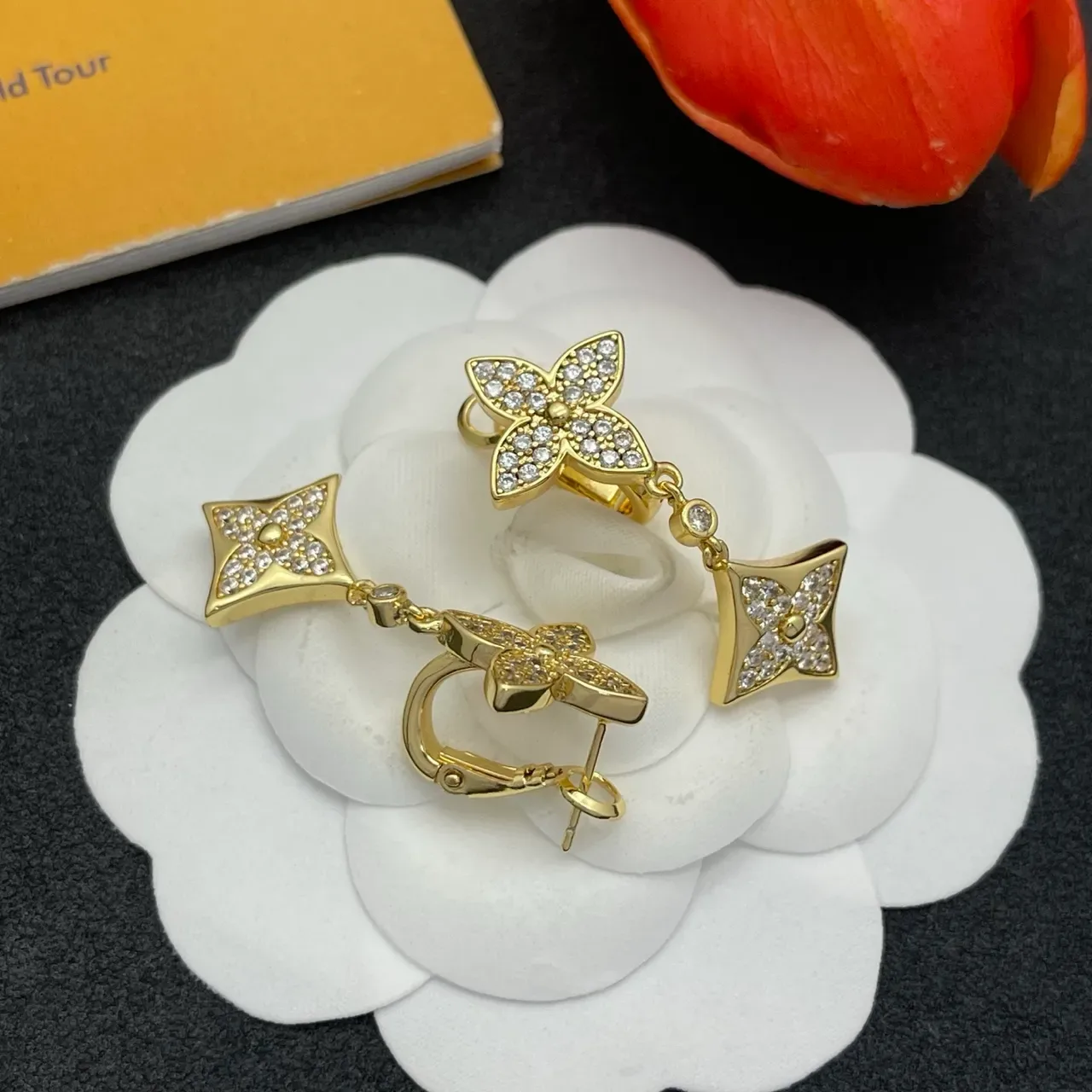 সোনা রূপা Pavé ক্রিস্টাল জুয়েলারি 6