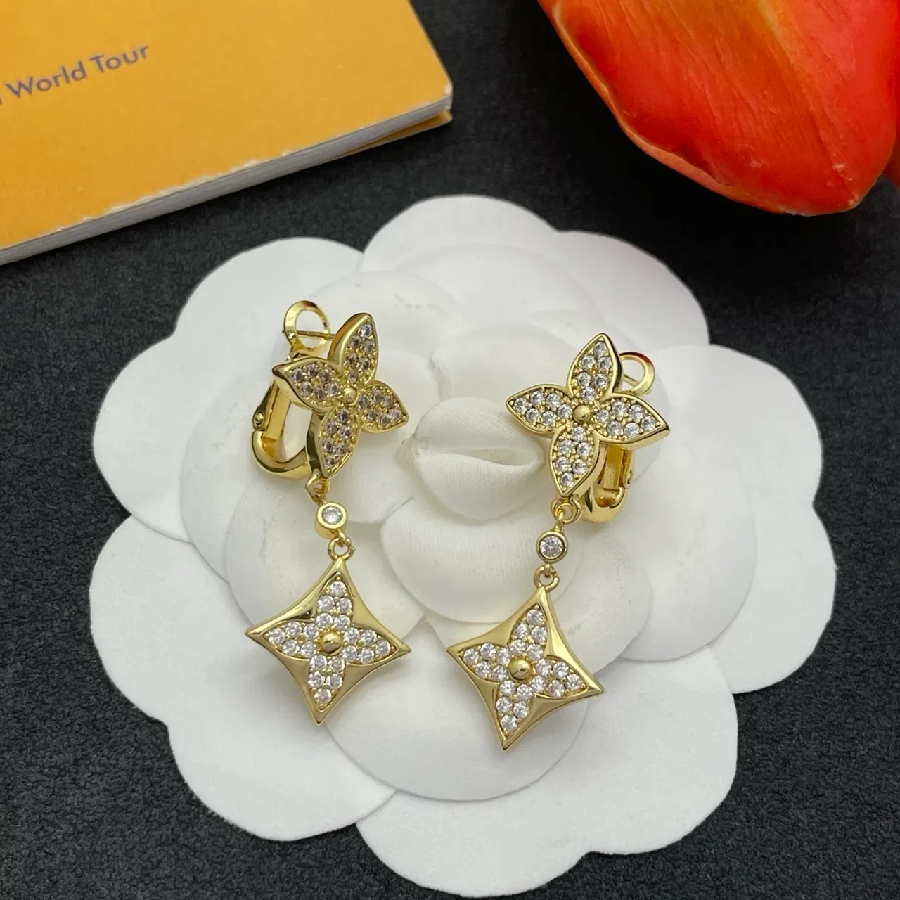 সোনা রূপা Pavé ক্রিস্টাল জুয়েলারি 8