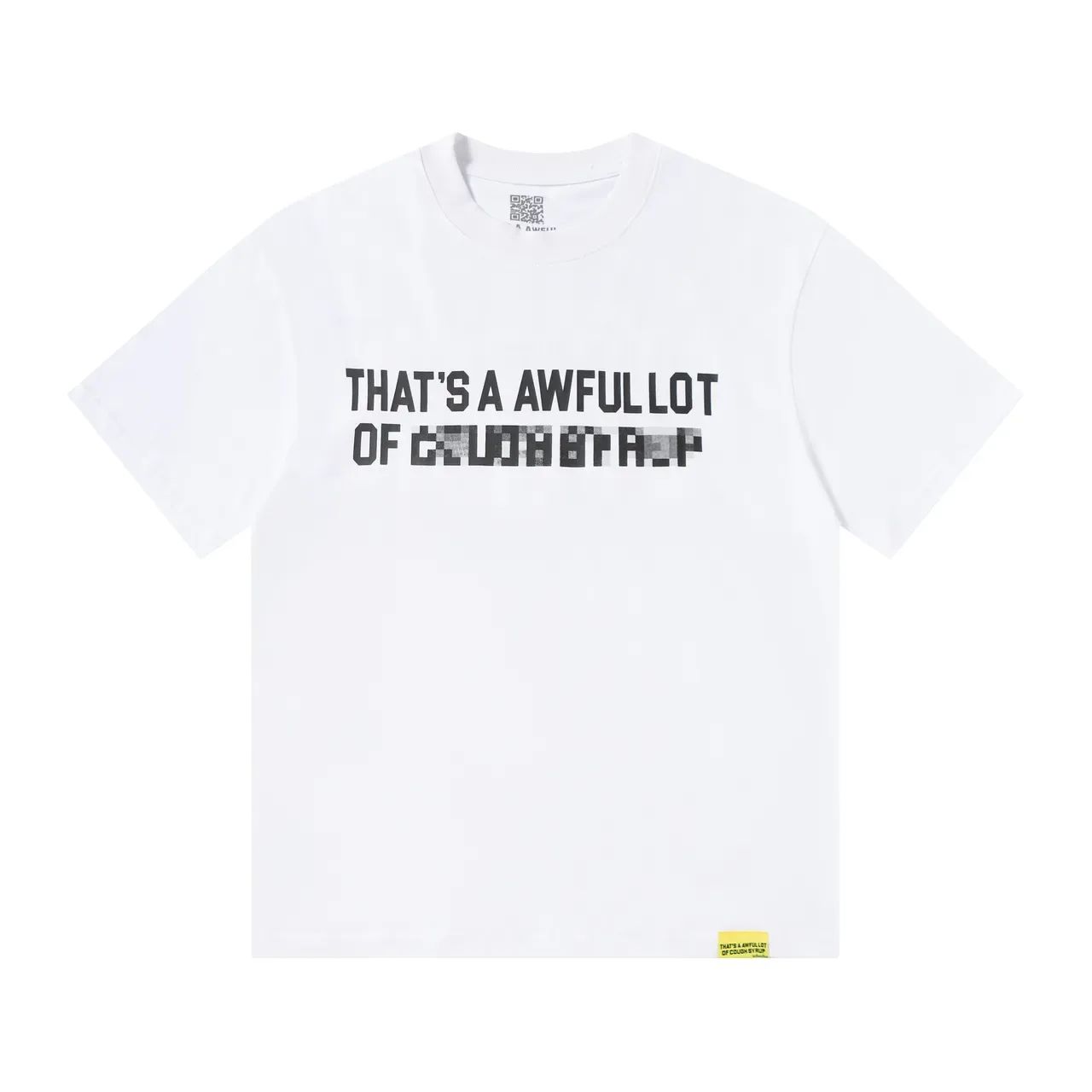 Graphic Pixelated Text T-Shirt 3