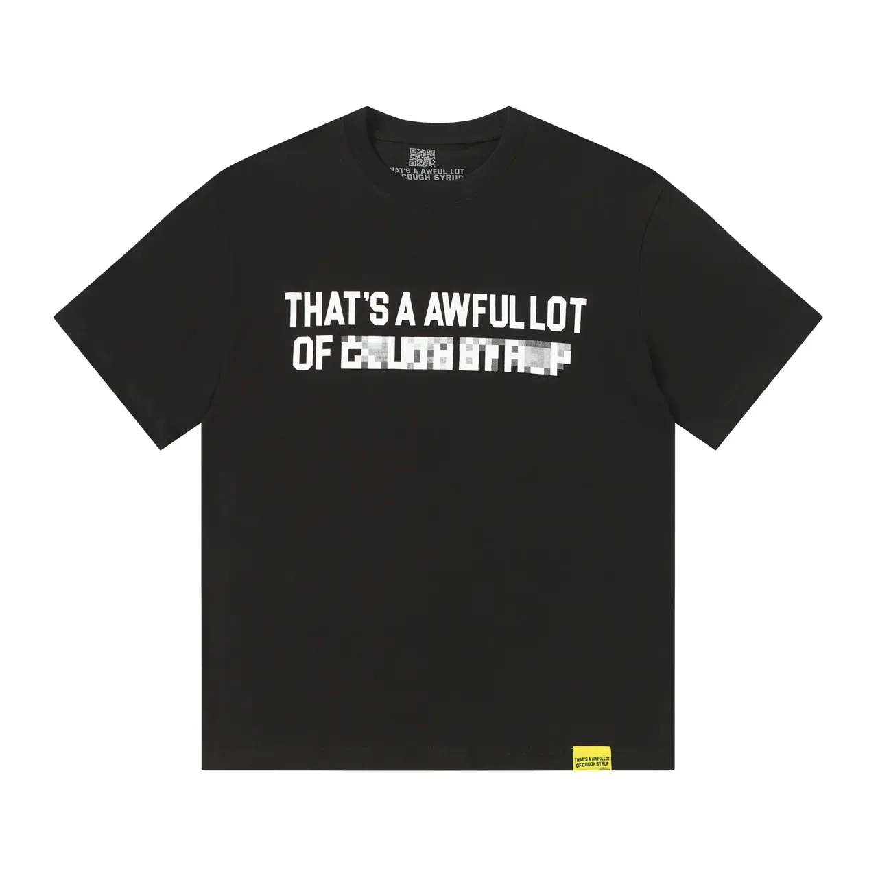 Graphic Pixelated Text T-Shirt 6