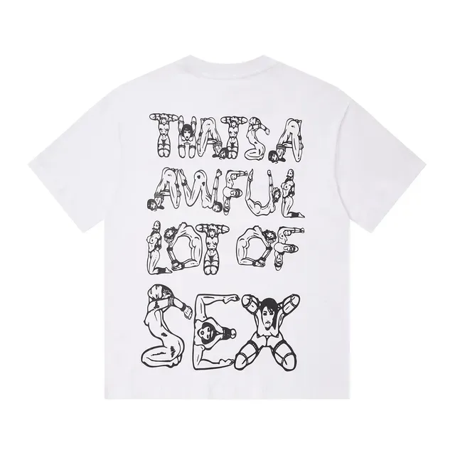 Graphic Print Typographic Art T-Shirt 3