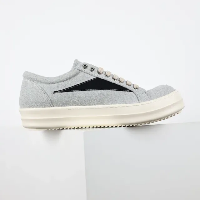 Gray Black Suede Upper Side Panel Sneakers 7