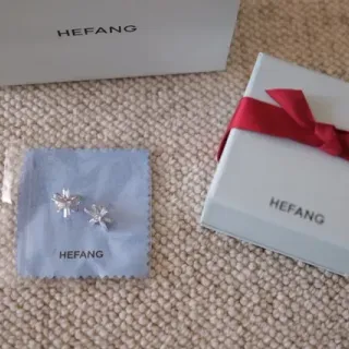 HEFANG أقراط كريستال زهرية انفجار نجمي
