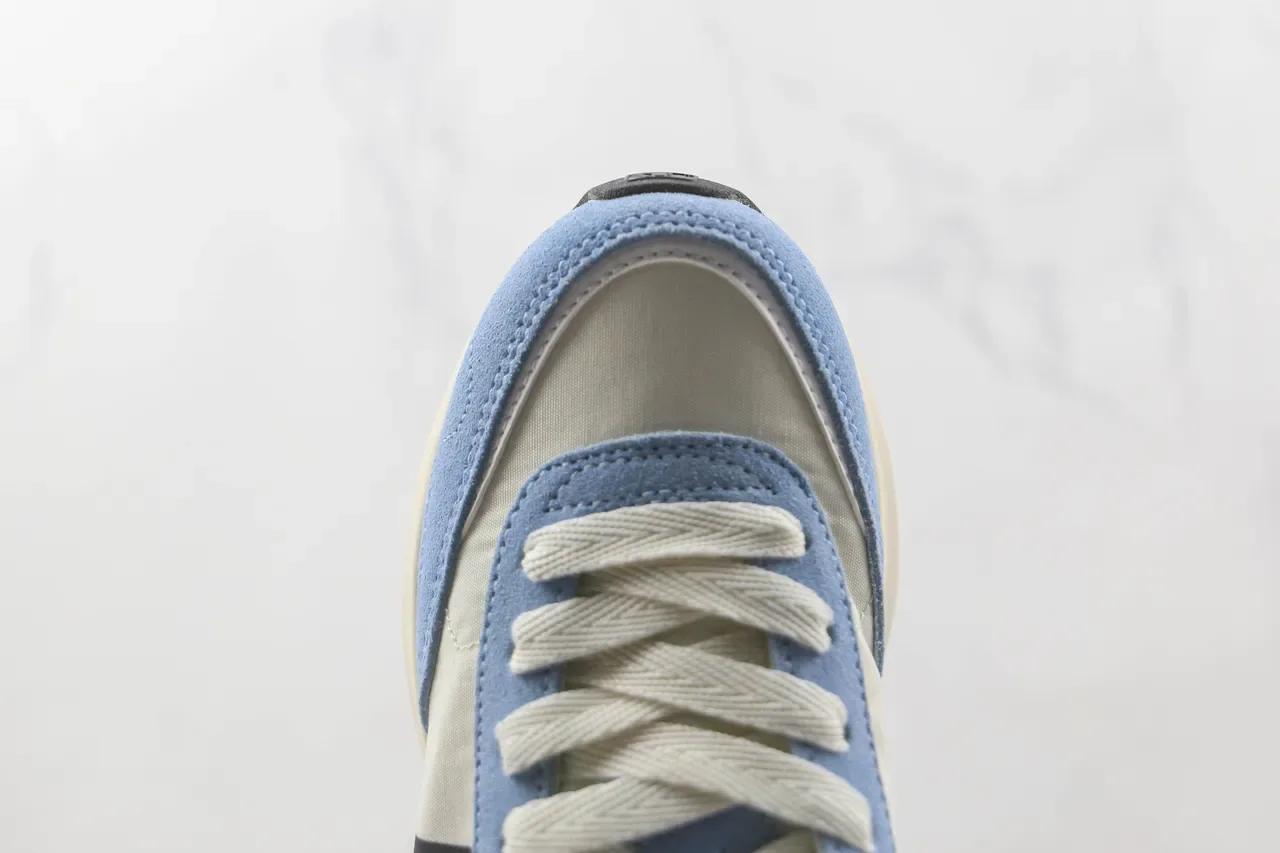 Light Blue and Cream LA Logo Retro Runner Sneaker 6