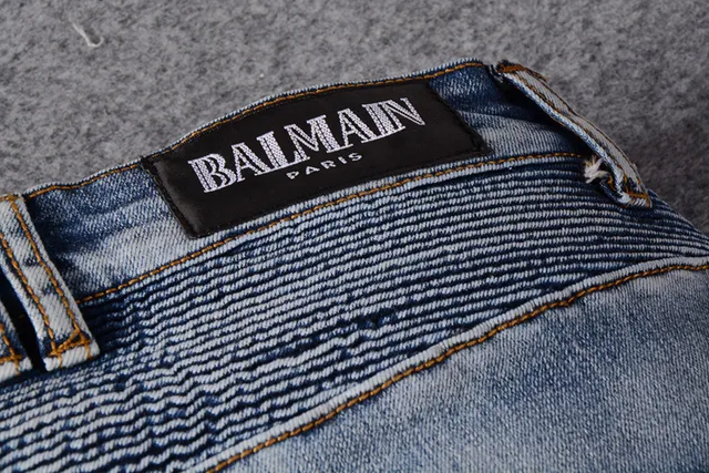 Light-Wash Distressed Zip-Pocket Moto Slim-Fit Jeans 6