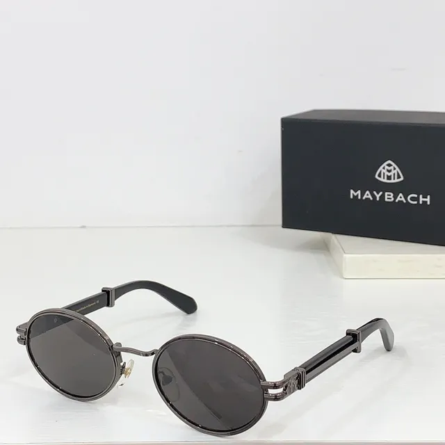 MAYBACH 圆形金属框 蓝色渐变太阳镜 3