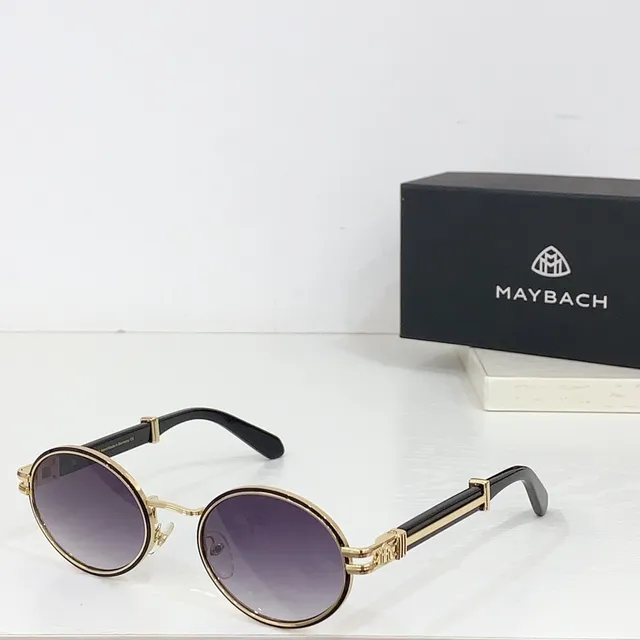 MAYBACH 圆形金属框 蓝色渐变太阳镜 7