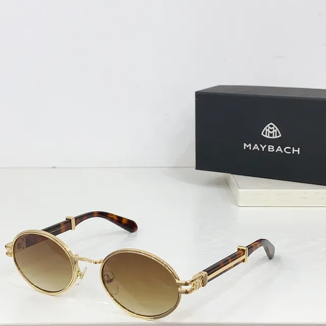 MAYBACH 圆形金属框 蓝色渐变太阳镜 8