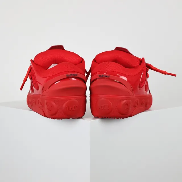 Monochromatic Glossy Red Lifestyle Sneakers 8