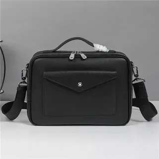Montblanc Meisterstück Bolsa crossbody preta estruturada