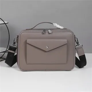 Montblanc Meisterstück Bolsa crossbody preta estruturada 12