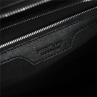 Montblanc Meisterstück Bolsa crossbody preta estruturada 13