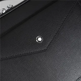 Montblanc Meisterstück Bolsa crossbody preta estruturada 16
