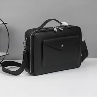 Montblanc Meisterstück Bolsa crossbody preta estruturada 20