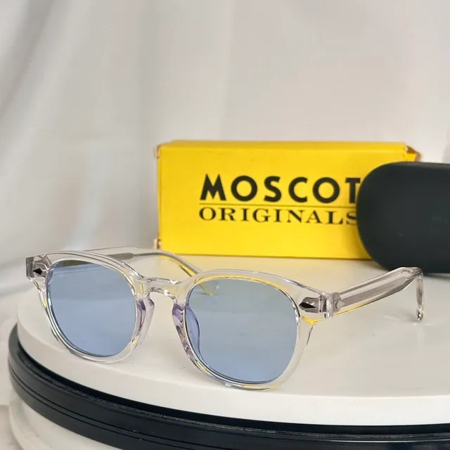 Moscot Black Gray Acetate Frame Round-Oval Lens Shape Sunglasses 6