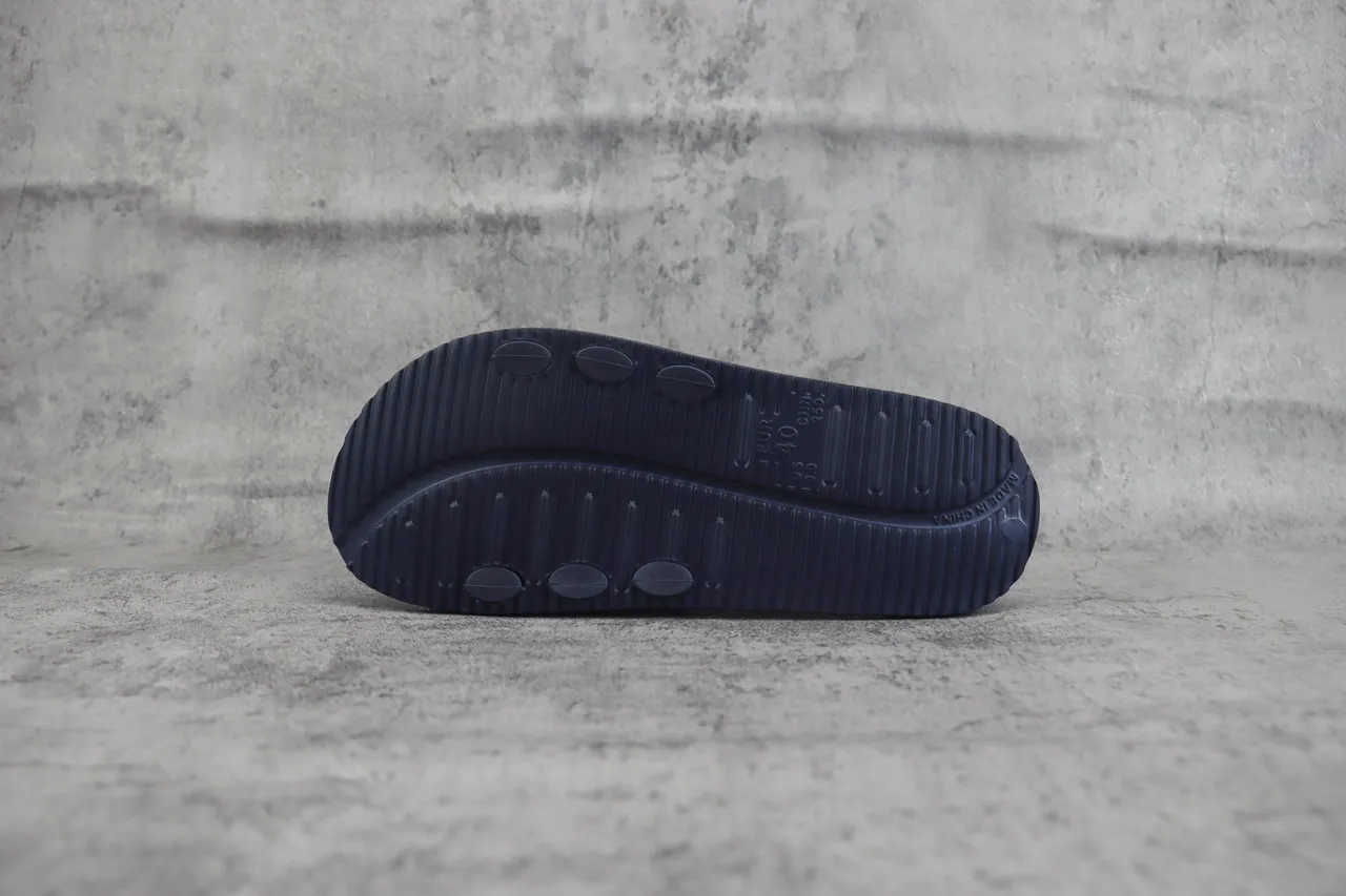 Navy Molded Rubber Slide Slipper 6
