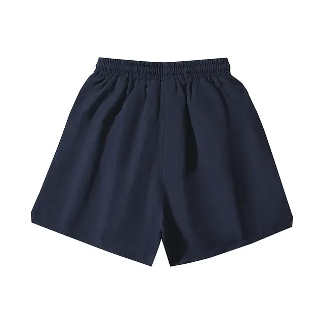 Shorts Navy White de cintura elástica con cordón 3