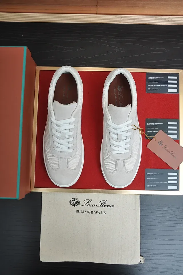 Off-White Low-Top Mesh and Suede Platform Sneaker 5
