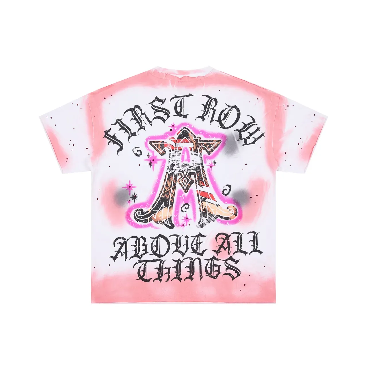 Oversized Dip-Dye Eagle Graphic T-Shirt 4