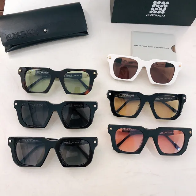 Oversized Square Two-Tone Acetate Gradient Mirrored Sunglasses 3