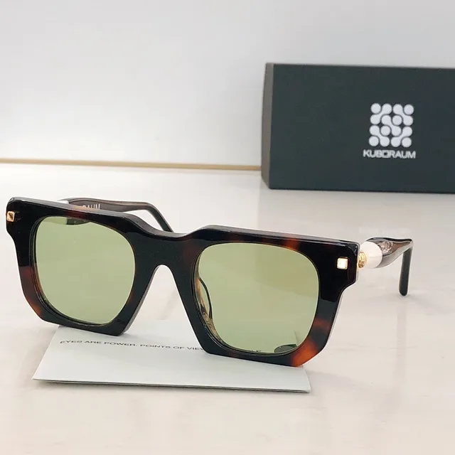 Oversized Square Two-Tone Acetate Gradient Mirrored Sunglasses 6