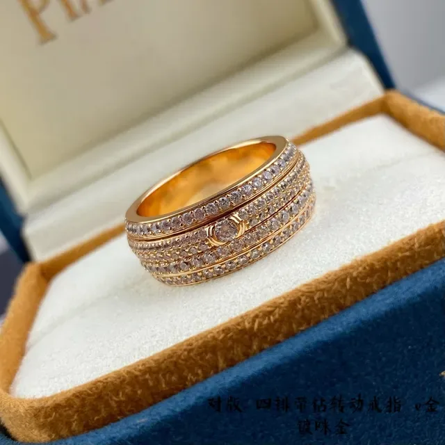 Piaget Possession Bague Or Argent Multi-Bande Pavé-Set Diamants 4