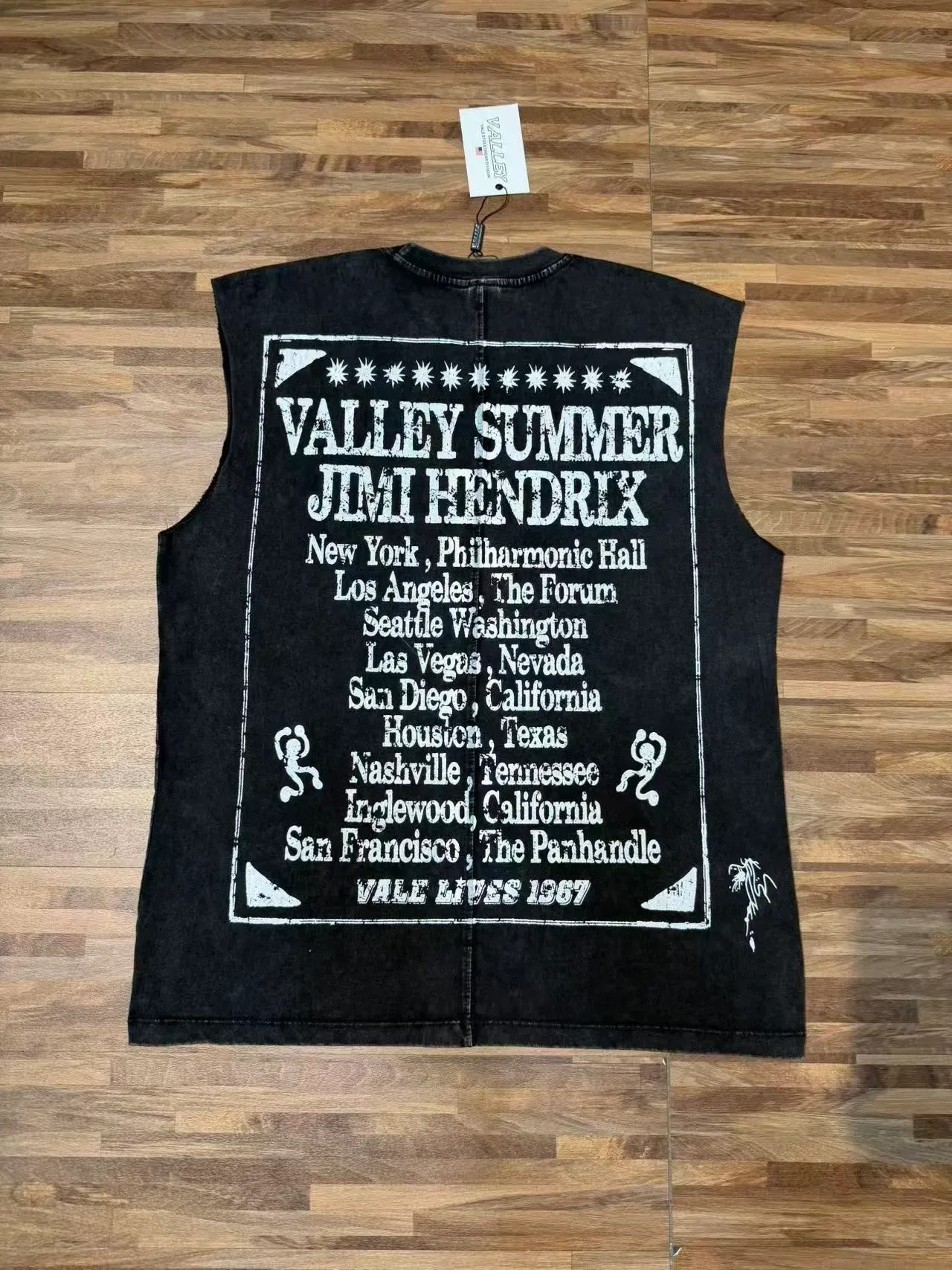 Purple and Black Jimi Hendrix Graphic Vest Top 11