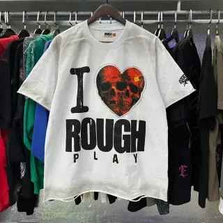 ROUGH I Love Rough Play 印花宽松T恤