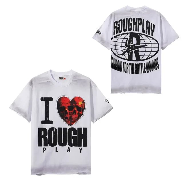 Camiseta oversized gráfica ROUGH I Love Rough Play 2