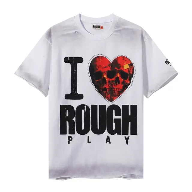 Camiseta oversized gráfica ROUGH I Love Rough Play 4