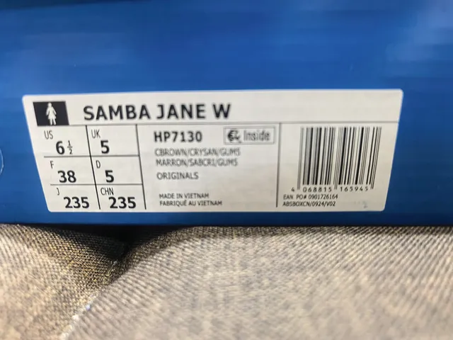 Samba Mary Jane Noir Beige T-Strap Perforé Vamp Mary Jane Shoes 2