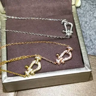 Collier Argent Or Pierres Pavé Pendentif Ancre