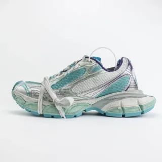 Silver Teal Purple Chunky Sneaker