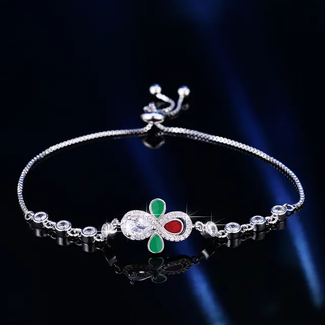 Silver Transparent Chain Adjustable Sliding Knot Bracelet 8