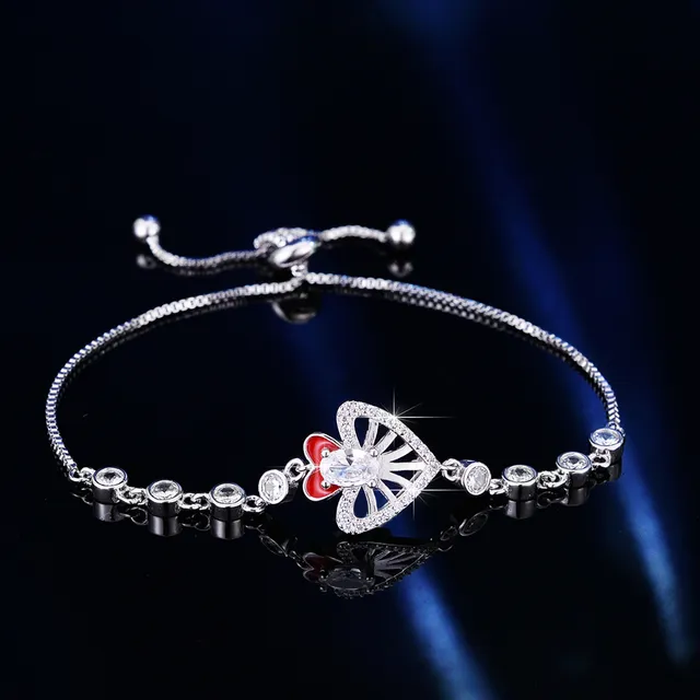 Silver Transparent Chain Adjustable Sliding Knot Bracelet 9
