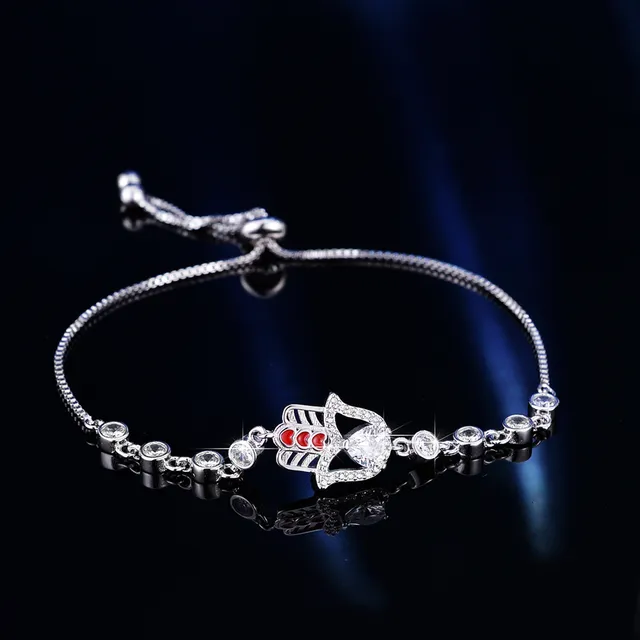Silver Transparent Chain Adjustable Sliding Knot Bracelet 20