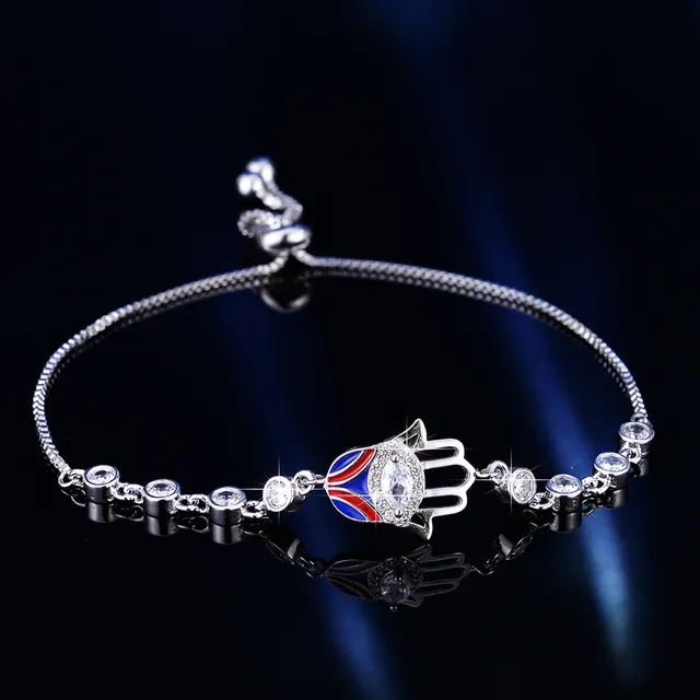 Silver Transparent Chain Adjustable Sliding Knot Bracelet 24