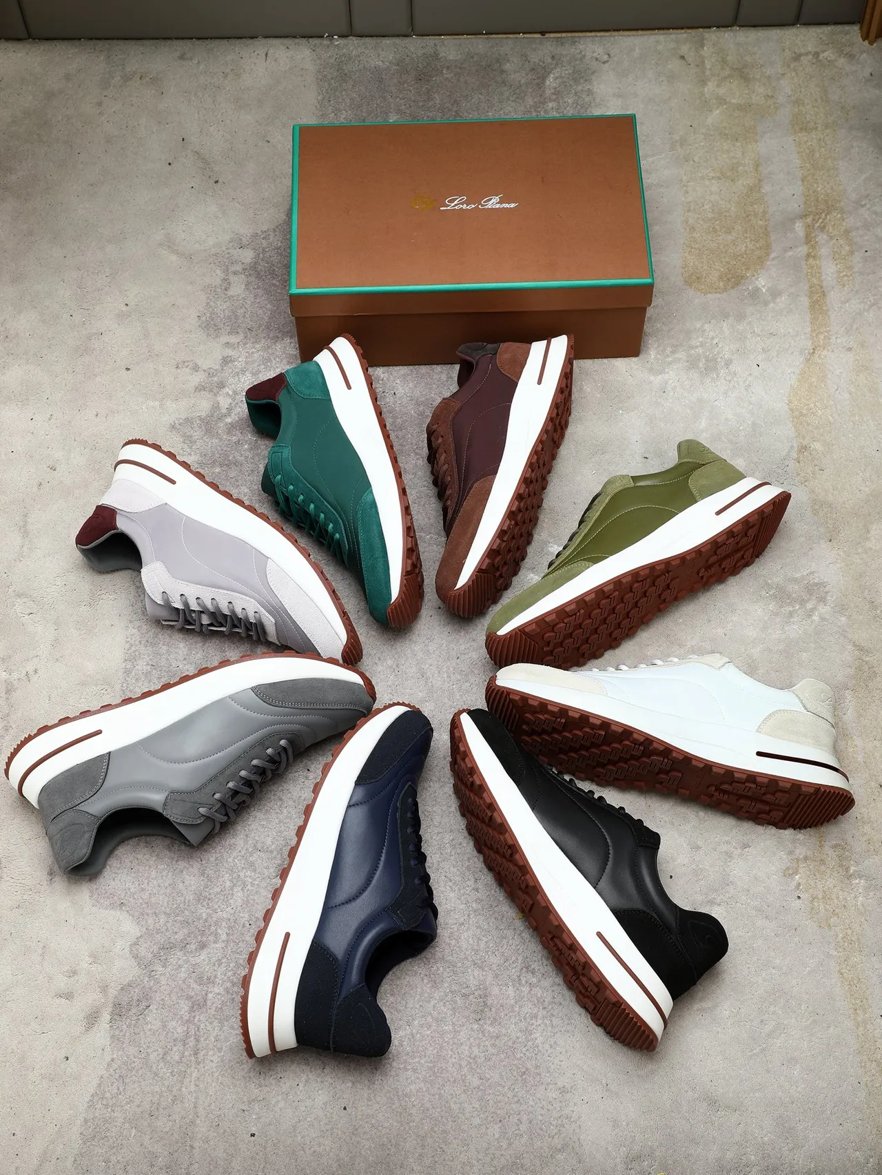 Teal Green and Burgundy Suede Lifestyle Sneaker 2