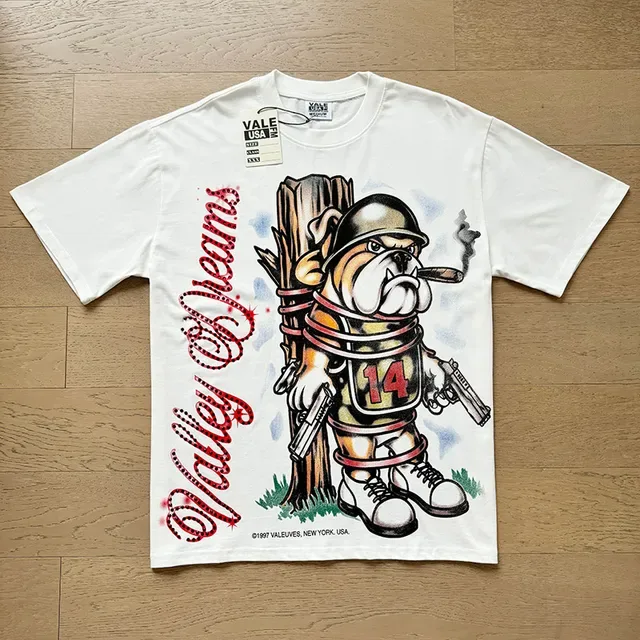 Vale Graphic-Print Bulldog Mascot T-Shirt 2