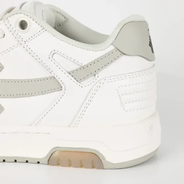 White and Light Gray Arrow-Overlay Lifestyle Sneaker 4