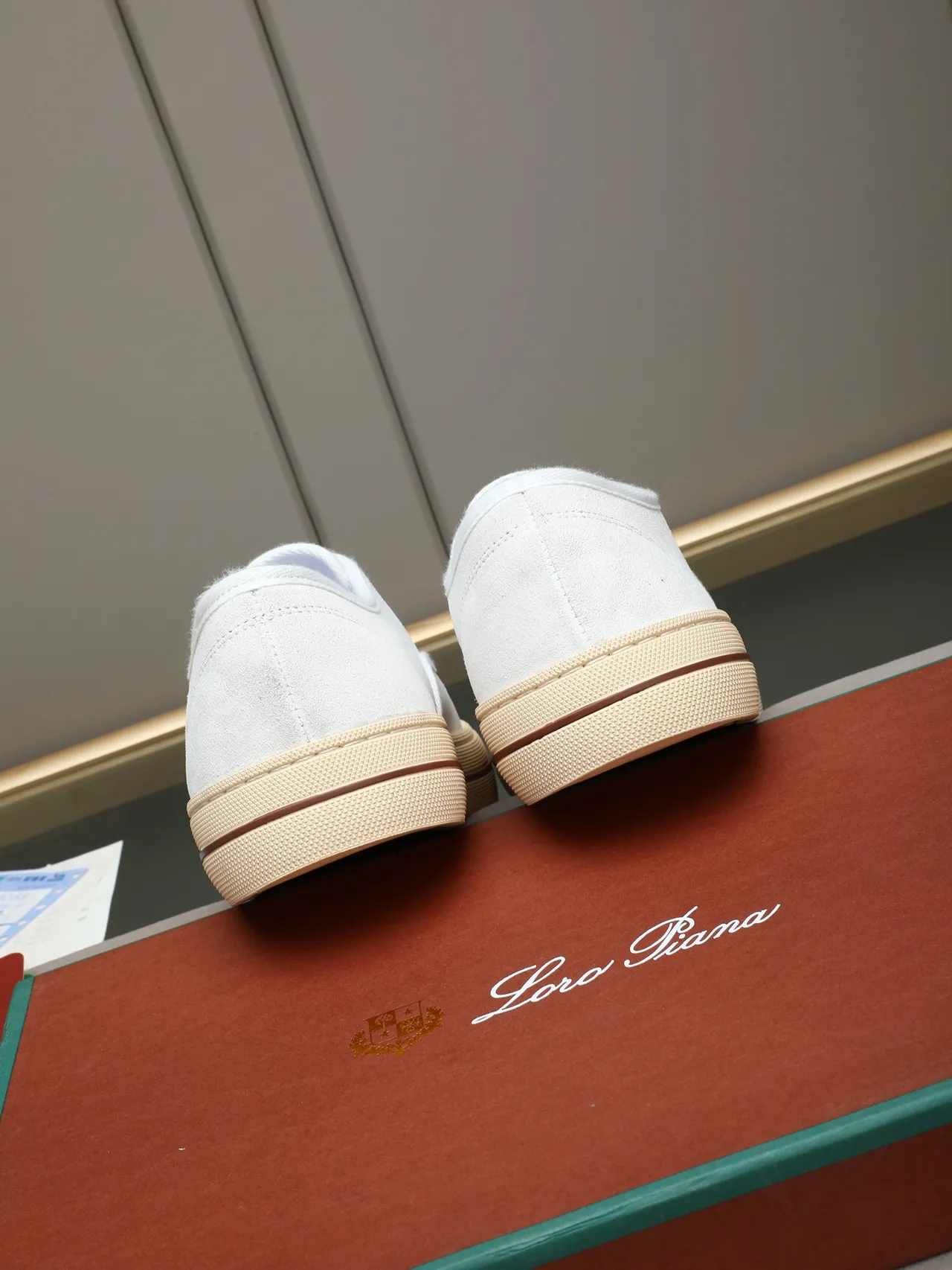 Chaussures en toile supérieure beige blanc low-top 4