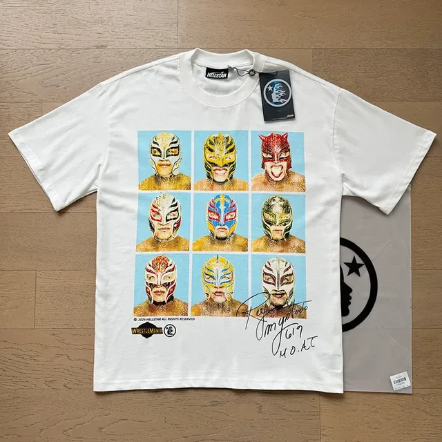 Camiseta branca com estampa gráfica, gola careca e corte relaxado 9