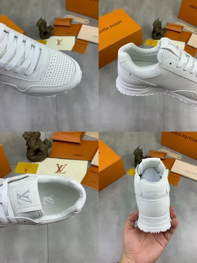 White Perforated Leather Low-Top Lifestyle Sneaker 2