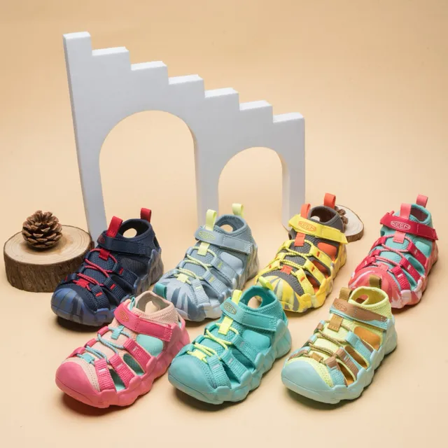 Yellow Orange Gray Kids Casual Sandals 2