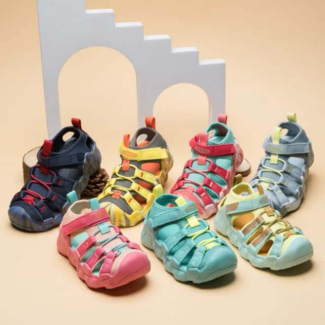 Yellow Orange Gray Kids Casual Sandals 5