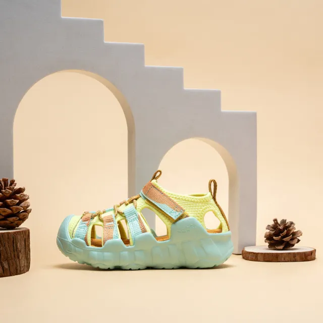 Yellow Orange Gray Kids Casual Sandals 18