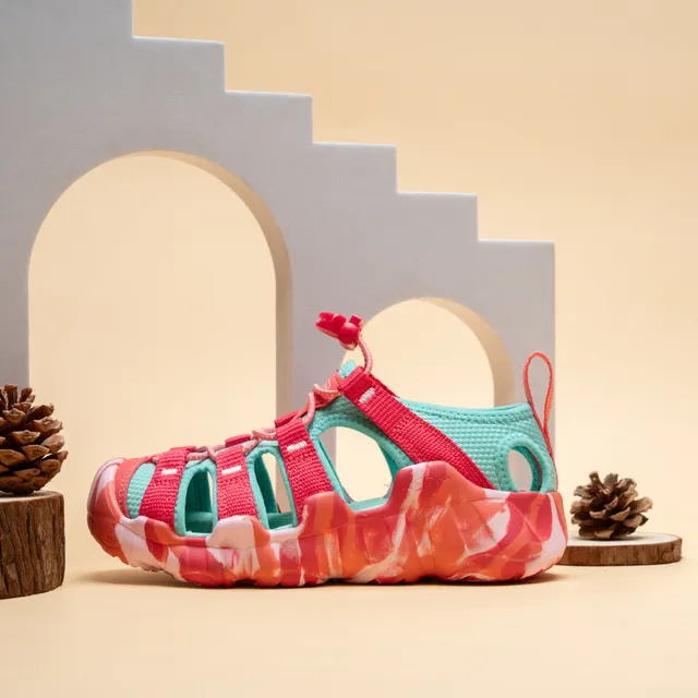 Yellow Orange Gray Kids Casual Sandals 22