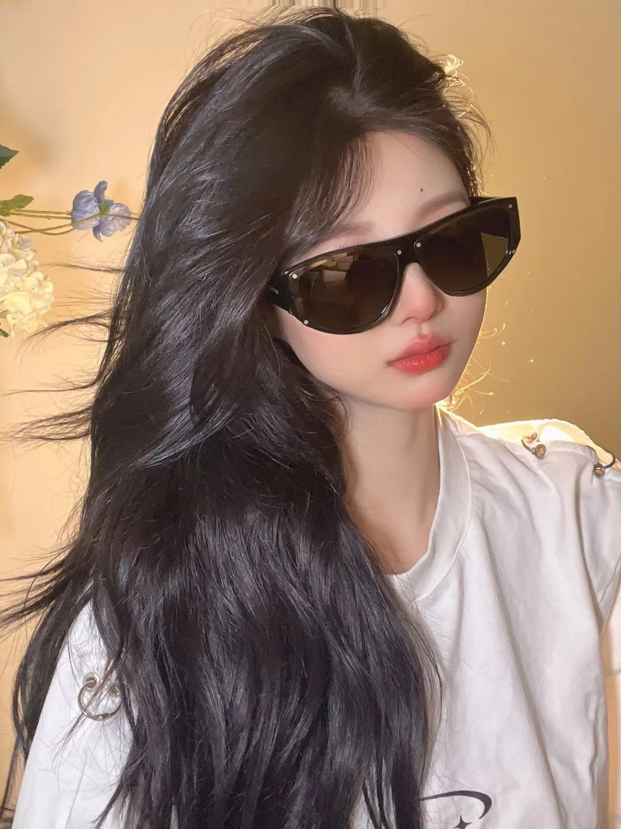 Givenchy GV 7177/S Noir/Gris Lunettes de soleil oversize bouclier 7